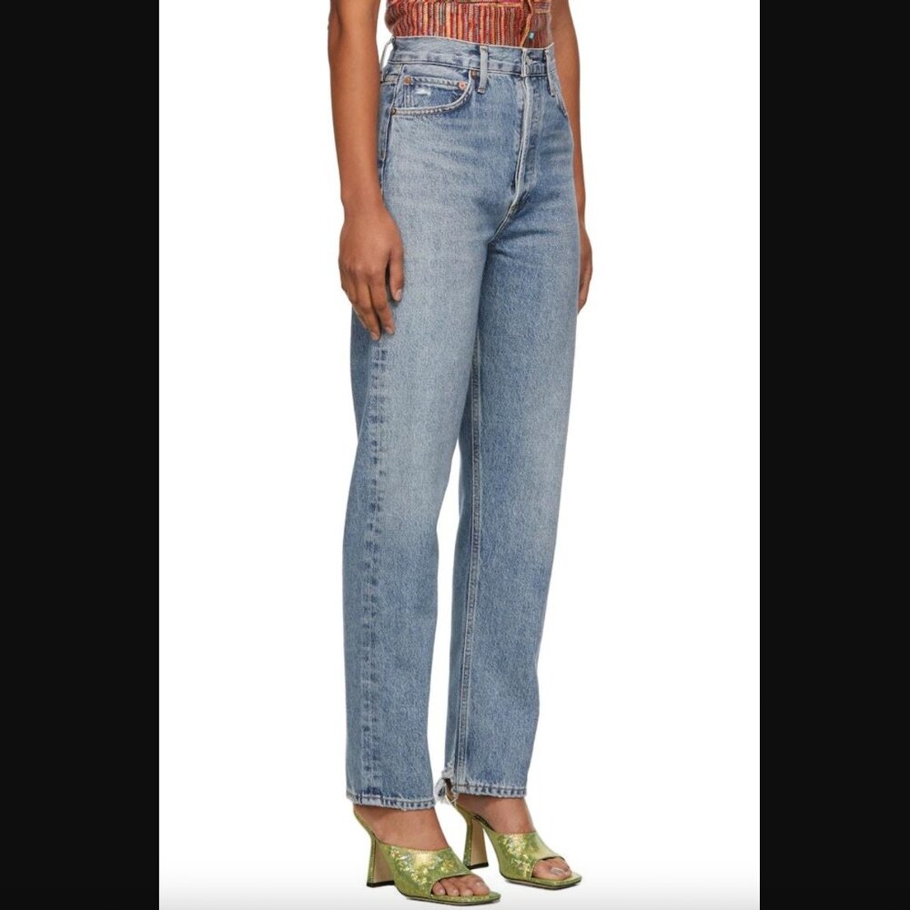 Agolde 90's Pinch Waist Straight 100% Organic Cotton Denim Jean - 25 - Endless